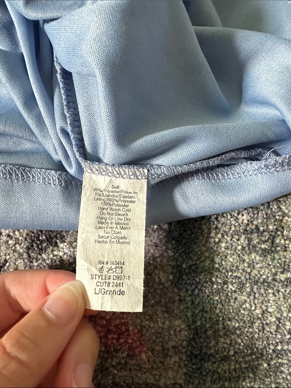21 Saints Sleeveless Light Blue Twist-Front Formal Mini Bodycon Dress Large NWT - Picture 7 of 8